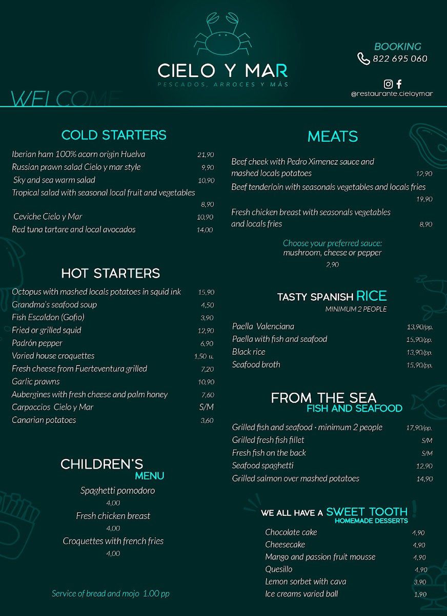 Cielo y mar Menu - Image 5